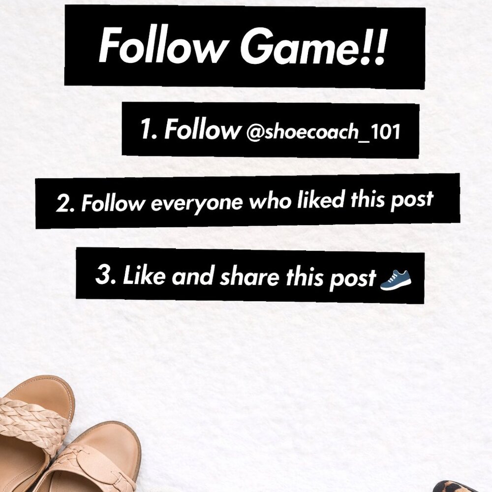Shoe Coach Follow Game!